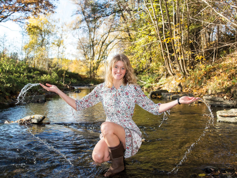 Anja im Göltzschtal